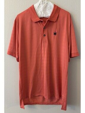 Boast USA Men’s Short Sleeve Polo Shirt Coral Red Shirt Size XL